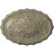 Ekena Millwork Oxford Ceiling Medallion, Hand-Painted Castle Stone Crackle, 16 7/8"W x 11 3/4"H x 1 1/2"P CM16OXCSC - alternate 1